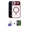 MARSİLYAN™- iPhone 17 Air Kılıf Yadigar Asil Koleksiyonu - Şeffaf 360 Full Body Arka Koruyucu + Bilvis Titan Kamera Lens - LT