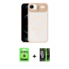MARSİLYAN™- iPhone 17 Air Kılıf Yadigar Asil Koleksiyonu - Şeffaf 360 Full Body Arka Koruyucu + Raze Metal Kamera Lens - GD