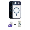MARSİLYAN™- iPhone 17 Air Kılıf Yadigar Asil Koleksiyonu - Şeffaf Pasifik Cam Ekran Koruyucu + Bilvis Titan Kamera Lens - GD