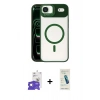 MARSİLYAN™- iPhone 17 Air Kılıf Yadigar Asil Koleksiyonu - Şeffaf Pasifik Cam Ekran Koruyucu + Bilvis Titan Kamera Lens - GS