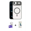 MARSİLYAN™- iPhone 17 Air Kılıf Yadigar Asil Koleksiyonu - Şeffaf Pasifik Cam Ekran Koruyucu + Bilvis Titan Kamera Lens - GS