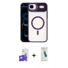 MARSİLYAN™- iPhone 17 Air Kılıf Yadigar Asil Koleksiyonu - Şeffaf Pasifik Cam Ekran Koruyucu + Bilvis Titan Kamera Lens - GS