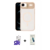 MARSİLYAN™- iPhone 17 Air Kılıf Yadigar Asil Koleksiyonu - Şeffaf Pasifik Cam Ekran Koruyucu + Bilvis Titan Kamera Lens - GS