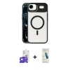MARSİLYAN™- iPhone 17 Air Kılıf Yadigar Asil Koleksiyonu - Şeffaf Pasifik Cam Ekran Koruyucu + Bilvis Titan Kamera Lens - GS