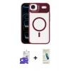MARSİLYAN™- iPhone 17 Air Kılıf Yadigar Asil Koleksiyonu - Şeffaf Pasifik Cam Ekran Koruyucu + Bilvis Titan Kamera Lens - GS