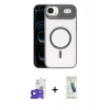 MARSİLYAN™- iPhone 17 Air Kılıf Yadigar Asil Koleksiyonu - Şeffaf Pasifik Cam Ekran Koruyucu + Bilvis Titan Kamera Lens - LT