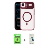 MARSİLYAN™- iPhone 17 Air Kılıf Yadigar Asil Koleksiyonu - Şeffaf Pasifik Cam Ekran Koruyucu + Raze Metal Kamera Lens - GD