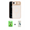 MARSİLYAN™- iPhone 17 Air Kılıf Yadigar Asil Koleksiyonu - Şeffaf Pasifik Cam Ekran Koruyucu + Raze Metal Kamera Lens - SH