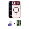MARSİLYAN™- iPhone 17 Air Kılıf Yadigar Asil Koleksiyonu - Siyah 360 Mat Full Body Arka Koruyucu + Bilvis Titan Kamera Lens - GD