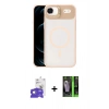 MARSİLYAN™- iPhone 17 Air Kılıf Yadigar Asil Koleksiyonu - Siyah 360 Mat Full Body Arka Koruyucu + Bilvis Titan Kamera Lens - GD
