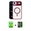 MARSİLYAN™- iPhone 17 Air Kılıf Yadigar Asil Koleksiyonu - Siyah 360 Mat Full Body Arka Koruyucu + Raze Metal Kamera Lens - GS