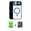 MARSİLYAN™- iPhone 17 Air Kılıf Yadigar Asil Koleksiyonu - Siyah 360 Mat Full Body Arka Koruyucu + Raze Metal Kamera Lens - GS
