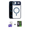 MARSİLYAN™- iPhone 17 Air Kılıf Yadigar Asil Koleksiyonu - Siyah 360 Mat Full Body Arka Koruyucu + Bilvis Titan Kamera Lens - LT