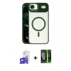MARSİLYAN™- iPhone 17 Air Kılıf Yadigar Asil Koleksiyonu - Siyah 360 Mat Full Body Arka Koruyucu + Bilvis Titan Kamera Lens - LT