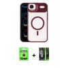 MARSİLYAN™- iPhone 17 Air Kılıf Yadigar Asil Koleksiyonu - Siyah 360 Mat Full Body Arka Koruyucu + Raze Metal Kamera Lens - SH