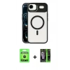 MARSİLYAN™- iPhone 17 Air Kılıf Yadigar Asil Koleksiyonu - Siyah 360 Mat Full Body Arka Koruyucu + Raze Metal Kamera Lens - SH