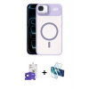 MARSİLYAN™- iPhone 17 Air Kılıf Yadigar Asil Koleksiyonu - Siyah 3D Antistatik Cam Ekran Koruyucu + Bilvis Titan Kamera Lens - SH