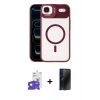 MARSİLYAN™- iPhone 17 Air Kılıf Yadigar Asil Koleksiyonu - Siyah 3D Antistatik Hayalet Cam Ekran Koruyucu + Bilvis Titan Kamera Lens - GD