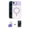 MARSİLYAN™- iPhone 17 Air Kılıf Yadigar Asil Koleksiyonu - Siyah 3D Antistatik Hayalet Cam Ekran Koruyucu + Bilvis Titan Kamera Lens - GD