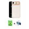 MARSİLYAN™- iPhone 17 Air Kılıf Yadigar Asil Koleksiyonu - Siyah 3D Antistatik Seramik Nano Ekran Koruyucu + Raze Metal Kamera Lens - GD