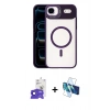 MARSİLYAN™- iPhone 17 Air Kılıf Yadigar Asil Koleksiyonu - Siyah 3D Antistatik Seramik Nano Ekran Koruyucu + Bilvis Titan Kamera Lens - LT