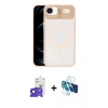 MARSİLYAN™- iPhone 17 Air Kılıf Yadigar Asil Koleksiyonu - Siyah 3D Antistatik Seramik Nano Ekran Koruyucu + Bilvis Titan Kamera Lens - LT