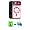 MARSİLYAN™- iPhone 17 Air Kılıf Yadigar Asil Koleksiyonu - Siyah 3D Antistatik Seramik Nano Ekran Koruyucu + Raze Metal Kamera Lens - GD