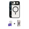 MARSİLYAN™- iPhone 17 Air Kılıf Yadigar Asil Koleksiyonu - Siyah Bilvis 3D Cam Ekran Koruyucu + Bilvis Titan Kamera Lens - SH