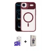 MARSİLYAN™- iPhone 17 Air Kılıf Yadigar Asil Koleksiyonu - Siyah Bilvis 3D Cam Ekran Koruyucu + Bilvis Titan Kamera Lens - SH