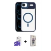 MARSİLYAN™- iPhone 17 Air Kılıf Yadigar Asil Koleksiyonu - Siyah Bilvis 3D Cam Ekran Koruyucu + Bilvis Titan Kamera Lens - SH