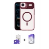 MARSİLYAN™- iPhone 17 Air Kılıf Yadigar Asil Koleksiyonu - Siyah Bilvis 5in1 3D Magic Cam Ekran Koruyucu + Bilvis Titan Kamera Lens - GD