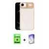 MARSİLYAN™- iPhone 17 Air Kılıf Yadigar Asil Koleksiyonu - Siyah Bilvis 5in1 3D Magic Cam Ekran Koruyucu + Raze Metal Kamera Lens - GS