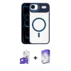 MARSİLYAN™- iPhone 17 Air Kılıf Yadigar Asil Koleksiyonu - Siyah Bilvis 5in1 3D Magic Cam Ekran Koruyucu + Bilvis Titan Kamera Lens - GS