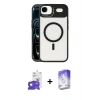 MARSİLYAN™- iPhone 17 Air Kılıf Yadigar Asil Koleksiyonu - Siyah Bilvis 5in1 3D Magic Cam Ekran Koruyucu + Bilvis Titan Kamera Lens - GD