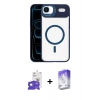 MARSİLYAN™- iPhone 17 Air Kılıf Yadigar Asil Koleksiyonu - Siyah Bilvis 5in1 3D Magic Cam Ekran Koruyucu + Bilvis Titan Kamera Lens - GD