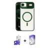 MARSİLYAN™- iPhone 17 Air Kılıf Yadigar Asil Koleksiyonu - Siyah Bilvis 5in1 3D Magic Cam Ekran Koruyucu + Bilvis Titan Kamera Lens - LT