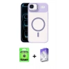 MARSİLYAN™- iPhone 17 Air Kılıf Yadigar Asil Koleksiyonu - Siyah Bilvis 5in1 3D Magic Cam Ekran Koruyucu + Raze Metal Kamera Lens - GS