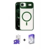 MARSİLYAN™- iPhone 17 Air Kılıf Yadigar Asil Koleksiyonu - Siyah Bilvis 5in1 3D Magic Cam Ekran Koruyucu + Bilvis Titan Kamera Lens - GD