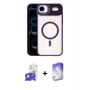 MARSİLYAN™- iPhone 17 Air Kılıf Yadigar Asil Koleksiyonu - Siyah Bilvis 5in1 3D Magic Cam Ekran Koruyucu + Bilvis Titan Kamera Lens - GD