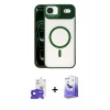 MARSİLYAN™- iPhone 17 Air Kılıf Yadigar Asil Koleksiyonu - Siyah Bilvis 5in1 5D Magic Hayalet Cam Ekran Koruyucu + Bilvis Titan Kamera Lens - SH