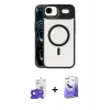 MARSİLYAN™- iPhone 17 Air Kılıf Yadigar Asil Koleksiyonu - Siyah Bilvis 5in1 5D Magic Hayalet Cam Ekran Koruyucu + Bilvis Titan Kamera Lens - LT