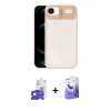 MARSİLYAN™- iPhone 17 Air Kılıf Yadigar Asil Koleksiyonu - Siyah Bilvis 5in1 5D Magic Hayalet Cam Ekran Koruyucu + Bilvis Titan Kamera Lens - GS