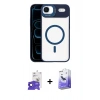 MARSİLYAN™- iPhone 17 Air Kılıf Yadigar Asil Koleksiyonu - Siyah Bilvis 5in1 5D Magic Hayalet Cam Ekran Koruyucu + Bilvis Titan Kamera Lens - SH