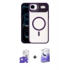 MARSİLYAN™- iPhone 17 Air Kılıf Yadigar Asil Koleksiyonu - Siyah Bilvis 5in1 5D Magic Hayalet Cam Ekran Koruyucu + Bilvis Titan Kamera Lens - GS