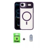 MARSİLYAN™- iPhone 17 Air Kılıf Yadigar Asil Koleksiyonu - Siyah Joko Magic 5D Cam + Raze Metal Kamera Lens - MI