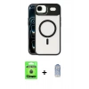MARSİLYAN™- iPhone 17 Air Kılıf Yadigar Asil Koleksiyonu - Siyah Joko Magic 5D Cam + Raze Metal Kamera Lens - MI