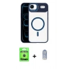 MARSİLYAN™- iPhone 17 Air Kılıf Yadigar Asil Koleksiyonu - Siyah Joko Magic 5D Cam + Raze Metal Kamera Lens - MI