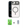 MARSİLYAN™- iPhone 17 Air Kılıf Yadigar Asil Koleksiyonu - Siyah Joko Magic 5D Cam + Raze Metal Kamera Lens - MI