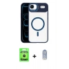 MARSİLYAN™- iPhone 17 Air Kılıf Yadigar Asil Koleksiyonu - Siyah Joko Magic 5D Cam + Raze Metal Kamera Lens - SH