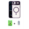 MARSİLYAN™- iPhone 17 Air Kılıf Yadigar Asil Koleksiyonu - Siyah Joko Magic 5D Cam + Raze Metal Kamera Lens - SH
